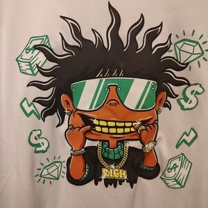 Graphic Tee with Cartoon Design